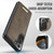 Samsung Galaxy S22 5G CaseMe C69 Series Magnetic Vegan Leather Back Phone Case - Coffee