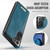 Samsung Galaxy S22 5G CaseMe C69 Series Magnetic Vegan Leather Back Phone Case - Green