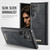 Samsung Galaxy S22 Ultra 5G CaseMe C69 Series Magnetic Vegan Leather Back Phone Case - Black