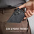 Samsung Galaxy S22 Ultra 5G CaseMe C69 Series Magnetic Vegan Leather Back Phone Case - Black