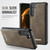 Samsung Galaxy S23 5G CaseMe C69 Series Magnetic Vegan Leather Back Phone Case - Coffee