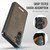 Samsung Galaxy S23 FE 5G CaseMe C69 Series Magnetic Vegan Leather Back Phone Case - Coffee