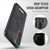 Samsung Galaxy S23+ 5G CaseMe C69 Series Magnetic Vegan Leather Back Phone Case - Black