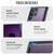 Samsung Galaxy S24 Ultra 5G CaseMe C69 Series Magnetic Vegan Leather Back Phone Case - Purple