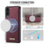 Samsung Galaxy S25 Edge 5G CaseMe C69 Series Magnetic Vegan Leather Back Phone Case - Red