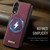 Samsung Galaxy S25 Edge 5G CaseMe C69 Series Magnetic Vegan Leather Back Phone Case - Red