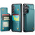 Samsung Galaxy S25 FE / S26 FE 5G CaseMe C22 Card Slots Holder RFID Anti-theft Phone Case - Green