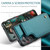 Samsung Galaxy S25 FE / S26 FE 5G CaseMe C22 Card Slots Holder RFID Anti-theft Phone Case - Green