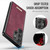 Samsung Galaxy S25 Ultra 5G CaseMe C69 Series Magnetic Vegan Leather Back Phone Case - Red