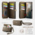 Samsung Galaxy S26 5G CaseMe C39 RFID Blocking Zipper Wallet Leather Phone Case with Crossbody Strap - Coffee