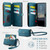 Samsung Galaxy S26 5G CaseMe C39 RFID Blocking Zipper Wallet Leather Phone Case with Crossbody Strap - Green