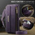 Samsung Galaxy S26 5G CaseMe C39 RFID Blocking Zipper Wallet Leather Phone Case with Crossbody Strap - Purple