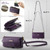 Samsung Galaxy S26 5G CaseMe C39 RFID Blocking Zipper Wallet Leather Phone Case with Crossbody Strap - Purple