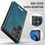 Samsung Galaxy S26 Ultra 5G CaseMe C69 Series Magnetic Vegan Leather Back Phone Case - Green