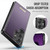 Samsung Galaxy S26 Ultra 5G CaseMe C69 Series Magnetic Vegan Leather Back Phone Case - Purple
