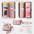 Samsung Galaxy S26+ 5G CaseMe C39 RFID Blocking Zipper Wallet Leather Phone Case with Crossbody Strap - Pink