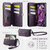 Samsung Galaxy S26+ 5G CaseMe C39 RFID Blocking Zipper Wallet Leather Phone Case with Crossbody Strap - Purple