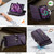 Samsung Galaxy S26+ 5G CaseMe C39 RFID Blocking Zipper Wallet Leather Phone Case with Crossbody Strap - Purple