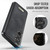 Samsung Galaxy S26+ 5G CaseMe C69 Series Magnetic Vegan Leather Back Phone Case - Black