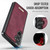 Samsung Galaxy S26+ 5G CaseMe C69 Series Magnetic Vegan Leather Back Phone Case - Red