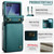 Samsung Galaxy Z Flip8 5G CaseMe C22 Card Slots Holder RFID Anti-theft Phone Case - Green
