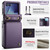 Samsung Galaxy Z Flip8 5G CaseMe C22 Card Slots Holder RFID Anti-theft Phone Case - Purple