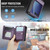 Samsung Galaxy Z Flip8 5G CaseMe C22 Card Slots Holder RFID Anti-theft Phone Case - Purple