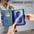Samsung Galaxy Z Fold8 5G CaseMe 023 Butterfly Buckle Litchi Texture RFID Anti-theft Leather Phone Case - Blue