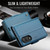 Samsung Galaxy Z Fold8 5G CaseMe 023 Butterfly Buckle Litchi Texture RFID Anti-theft Leather Phone Case - Blue
