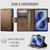 Samsung Galaxy Z Fold8 5G CaseMe 023 Butterfly Buckle Litchi Texture RFID Anti-theft Leather Phone Case - Brown