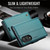 Samsung Galaxy Z Fold8 5G CaseMe 023 Butterfly Buckle Litchi Texture RFID Anti-theft Leather Phone Case - Green