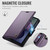 Samsung Galaxy Z Fold8 5G CaseMe 023 Butterfly Buckle Litchi Texture RFID Anti-theft Leather Phone Case - Purple