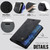 Samsung Galaxy Z Fold8 5G CaseMe 033 Calf Leather Lining Microfibre RFID Blocking Phone Case - Black