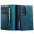 Samsung Galaxy Z Fold8 5G CaseMe 033 Calf Leather Lining Microfibre RFID Blocking Phone Case - Green