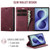 Samsung Galaxy Z Fold8 5G CaseMe 033 Calf Leather Lining Microfibre RFID Blocking Phone Case - Red