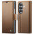 Samsung Galaxy Z Fold8 Ultra 5G CaseMe 023 Butterfly Buckle Litchi Texture RFID Anti-theft Leather Phone Case - Brown