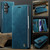 Samsung Galaxy Z Fold8 Ultra 5G CaseMe 033 Calf Leather Lining Microfibre RFID Blocking Phone Case - Green