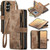 Samsung Galaxy Z Fold8 Ultra 5G CaseMe C30 Card Slots Zipper Wallet Leather Phone Case - Brown