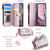 Samsung Galaxy Z Fold8 Ultra 5G CaseMe C36 Card Slots Zipper Wallet RFID Anti-theft Leather Phone Case - Pink
