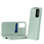 Samsung Galaxy S24 FE 5G Smart View Window Leather Phone Case with Card Slot - Green