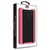 MyBat Splash Hybrid Case for TCL 10 5G UW T-mobile Revvl (non 5G) - Highly Transparent Clear / Red