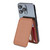 MyBat Pro Lychee Pattern Magnetic MagSafe Folding Card Holder - Brown