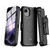 MyBat Pro Maverick Series MagSafe Case w/ Holster and Tempered Glass for Apple iPhone 17e / 16e / 14 / 13 - Black