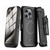 MyBat Pro Maverick Series MagSafe Case w/ Holster and Tempered Glass for Apple iPhone 15 Pro Max - Black