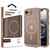 MyBat Pro Contour Series MagSafe Wavy Matte Case for Apple iPhone 17e / 16e - Brown