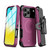 MyBat Pro Maverick Series MagSafe Case w/ Holster and Tempered Glass for Apple iPhone 17 Pro - Plum