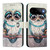 Google Pixel 11 / Pixel 11 Pro 3D Painting Horizontal Flip Leather Phone Case - Grey Owl
