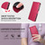 Google Pixel 11 / Pixel 11 Pro BETOPNICE Pearlescent RFID Vegan Leather Phone Case with Strap - Red