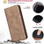 Google Pixel 11 / Pixel 11 Pro BINFEN COLOR Calfskin Texture Magnetic RFID Vegan Leather Phone Case - Brown