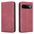 Google Pixel 11 / Pixel 11 Pro BINFEN COLOR Calfskin Texture Magnetic RFID Vegan Leather Phone Case - Red